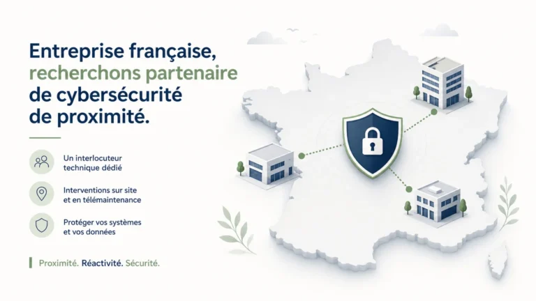 Illustration d’un partenaire de cybersécurité proche des entreprises françaises