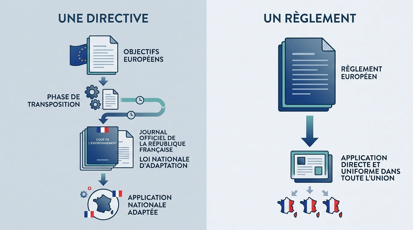 Schéma comparant la directive NIS2 et le règlement DORA
