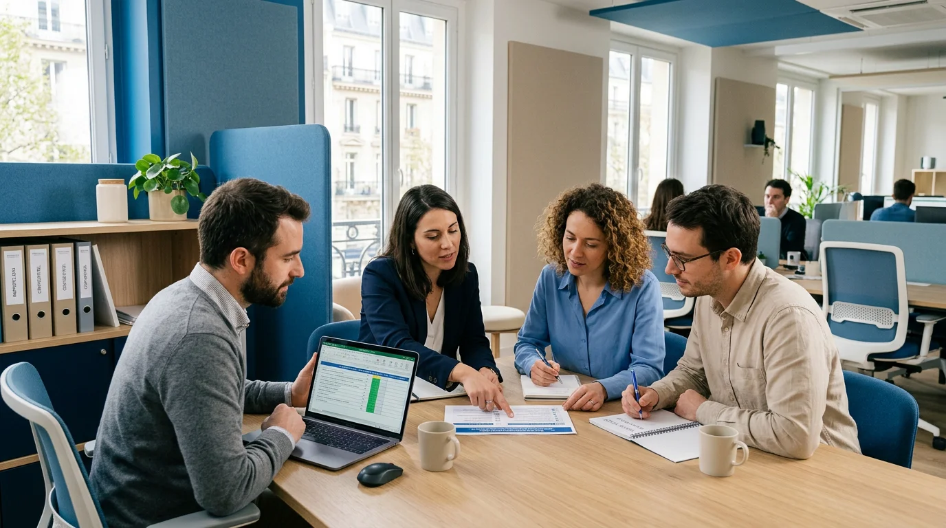Équipe d'une PME évaluant ses besoins en cybersécurité