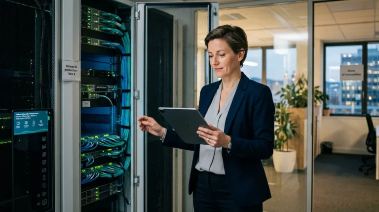 Responsable informatique supervisant un système d'information externalisé