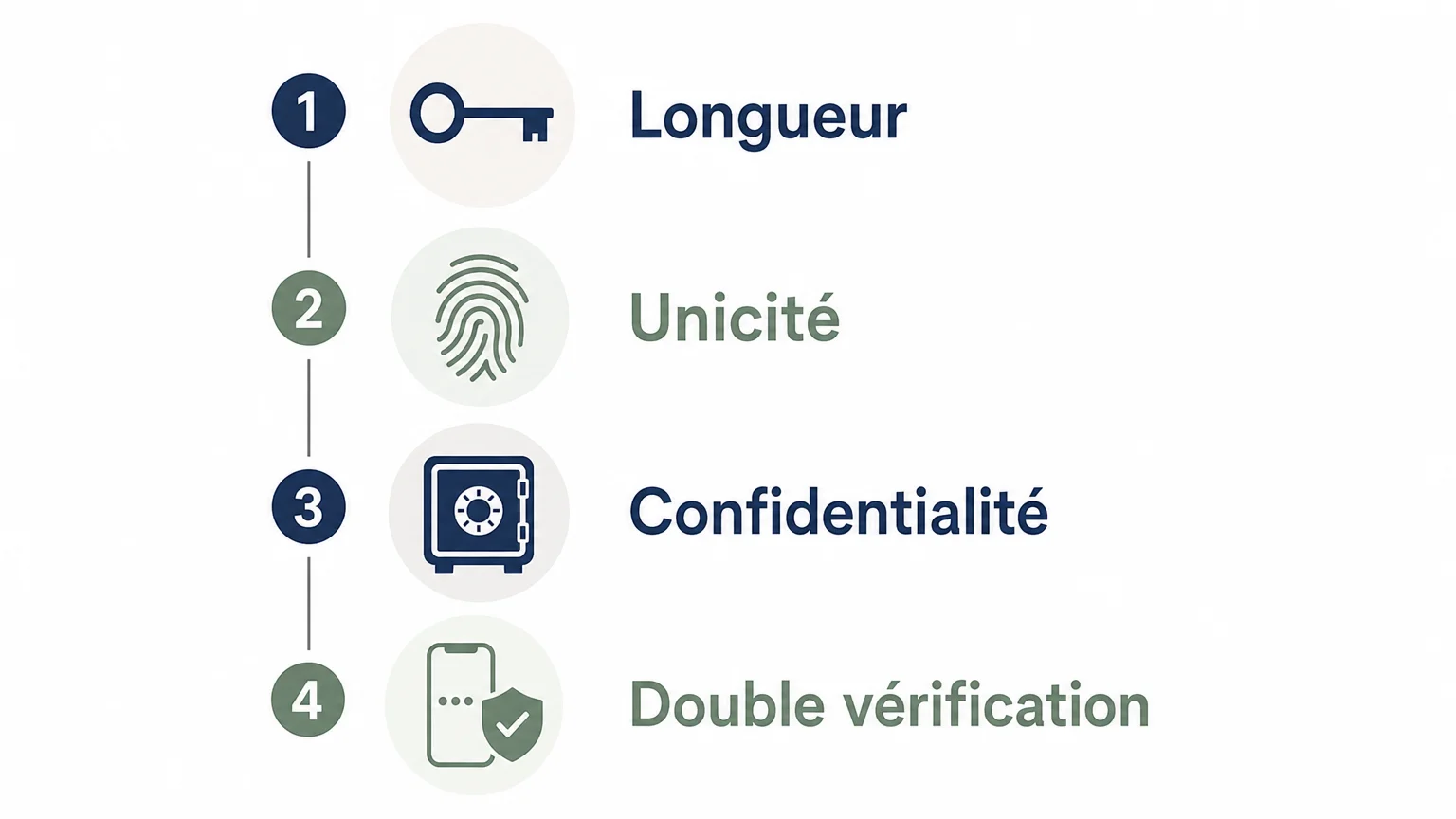 Checklist des critères d’un mot de passe sécurisé