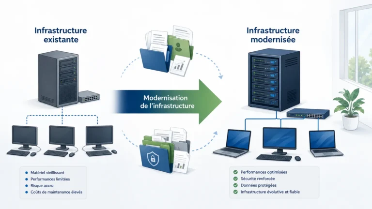 Modernisation sécurisée d’une infrastructure informatique d’entreprise