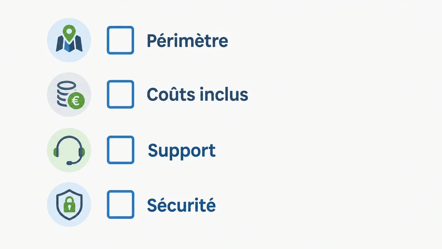 Liste de critères pour comparer des propositions informatiques